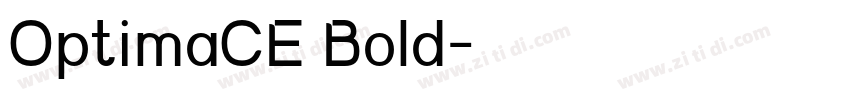 OptimaCE Bold字体转换